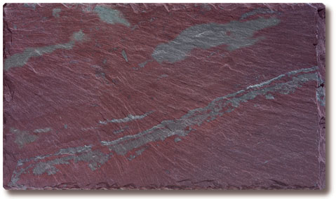 Unfading Mottled Green-Purple Slate Roof Tile